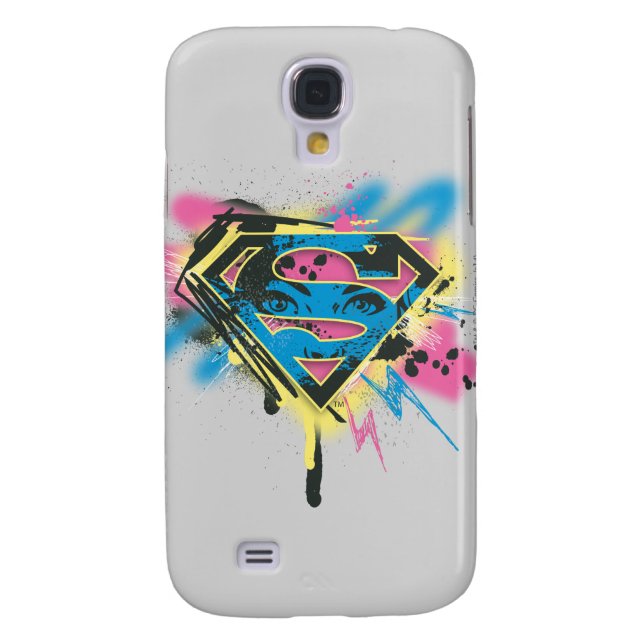 Coque Casemate Pour Samsung Galaxy Supergirl Paint and Spills (Dos)