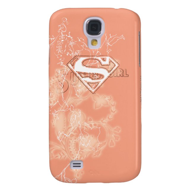 Coque Casemate Pour Samsung Galaxy Supergirl Pêche motif floral (Dos)