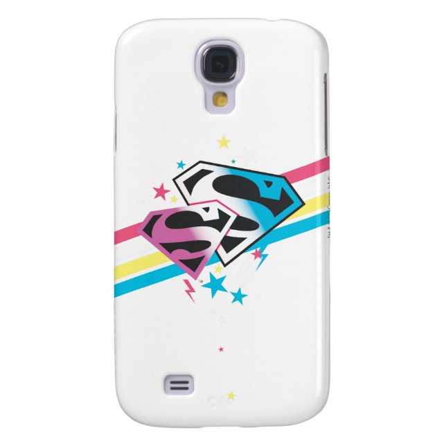 Coque Casemate Pour Samsung Galaxy Supergirl Rainbow Stripes (Dos)