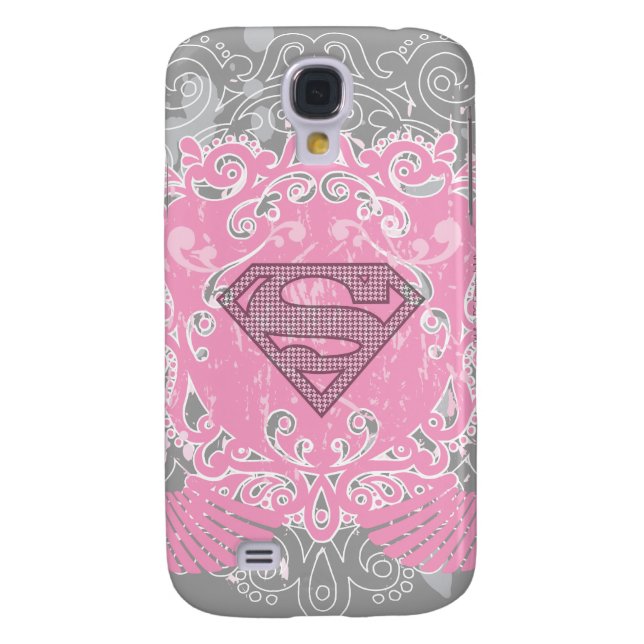 Coque Casemate Pour Samsung Galaxy Supergirl rose aile design (Dos)