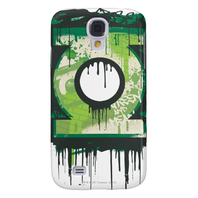 Coque Casemate Pour Samsung Galaxy Symbole de graffiti à lanterne verte (Dos)