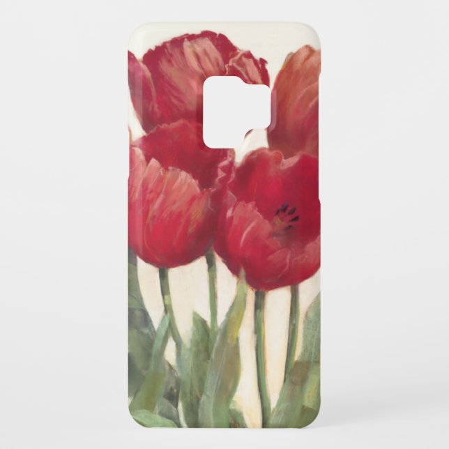 Coque Casemate Pour Samsung Galaxy Tulipes rouges (Dos)