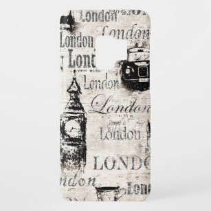 Coque Case-Mate Pour Samsung Galaxy S9 Vintage vieux journal papier Londres collet grunge