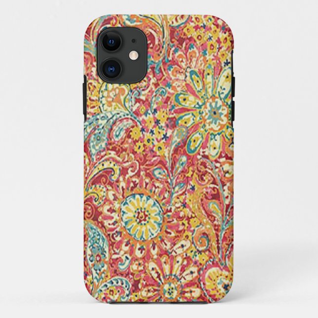 Coque coloré Floral iPhone 5G (Dos)