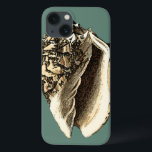 Coque conique turquoise<br><div class="desc">Dans cette belle coquille de conque noire et blanche classique, vous pouvez voir l'ombrage d'un coquillage naturel très pointu et clair. On peut s'imaginer à la chasse à la plage pour les coquillages ou jouer dans le sable. Obtenez dès aujourd'hui cette coquille de conque turquoise de style nautique sur vos...</div>