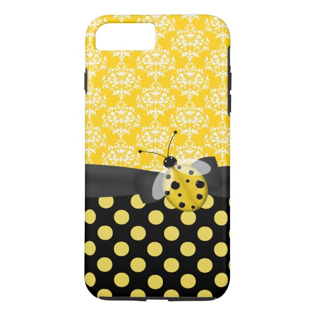 Coque Cute Yellow Ladybug pour iPhone 7 Plus (Dos)