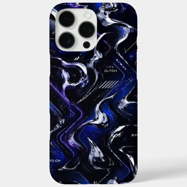 Coque Cyber Liquid Chrome pour iPhone 16 Pro Max (Verso)