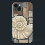 Coque d'Abalone<br><div class="desc">Charikilia Zarris est une artiste talentueuse connue pour ses oeuvres d'art océaniques. Ses images sont paisibles et calmes vous relaxant avec chaque photo. Obtenez cette oeuvre d'art nautique avec une coquille d'Abalone au centre de tout,  bordée de carrelage et d'une belle palette de couleurs.</div>