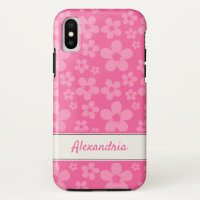 Coque d'alimentation à  rose-coque iphone