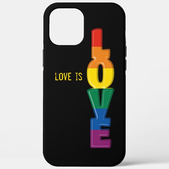 coque d'amour arc-en-ciel coque iphone (Verso)