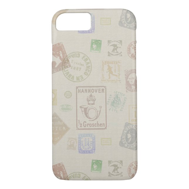 Coque d'art de timbre vintage (Dos)