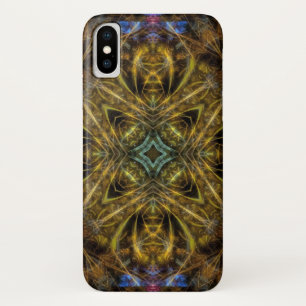Coque de caisse 3 pour l'art fractal de l'or biolo
