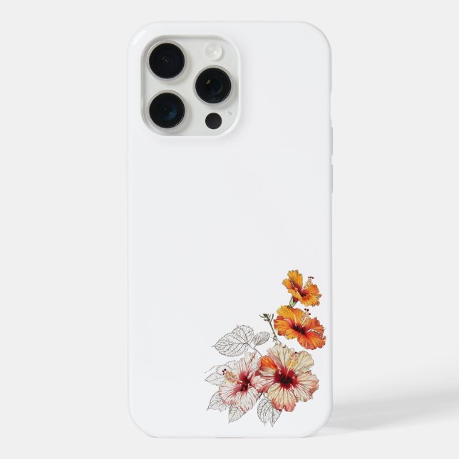 coque de fleurs iPhone 15 Pro Max (Verso)