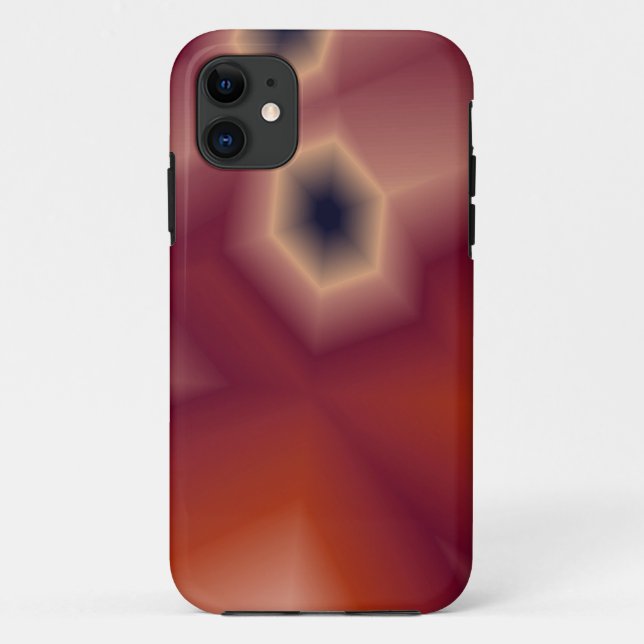 coque de iphone orange et rose abstraite (Dos)