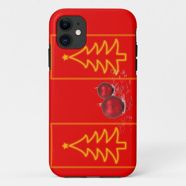 Coque de l'arbre de Noël iPhone5 (Dos)