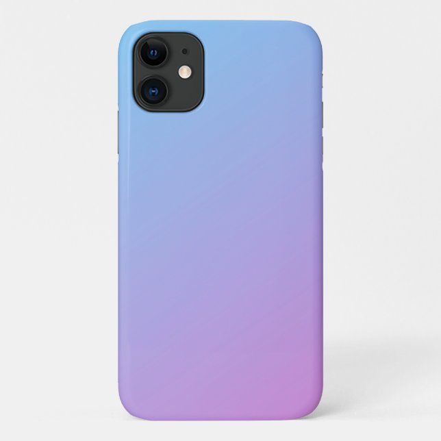Coque de l'iPhone 11 Ombre bleu à rose (Dos)