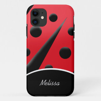 Coque de l'iPhone 5 de Ladybug moderne rouge/noir