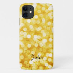 Coque de l'iPhone Apple Bokeh 11 Modern Gold