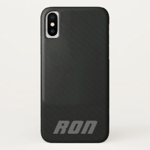 Coque de luxe Black Simulated Carbon Fiber iPhone 