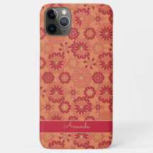 Coque de Motif rouge et orange-coque iphone de 