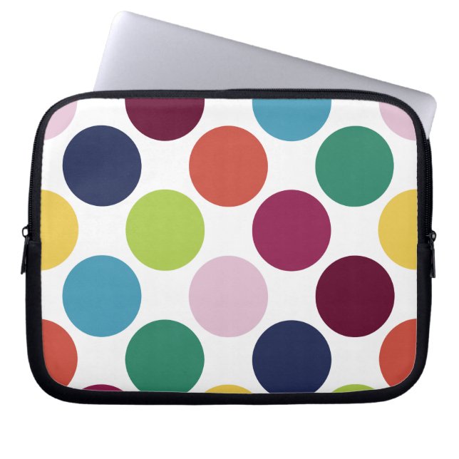 Coque de protection pour ordinateur portable Polka (Devant)