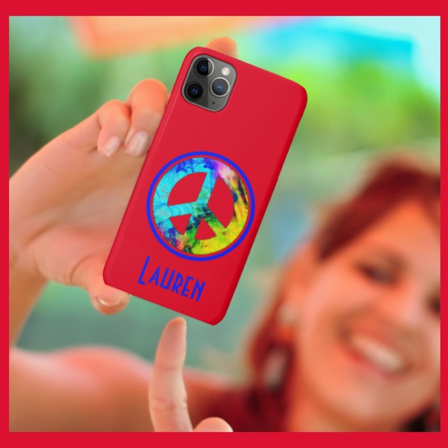 Coque de signature de paix en gras-coque iphone de (Créateur téléchargé)