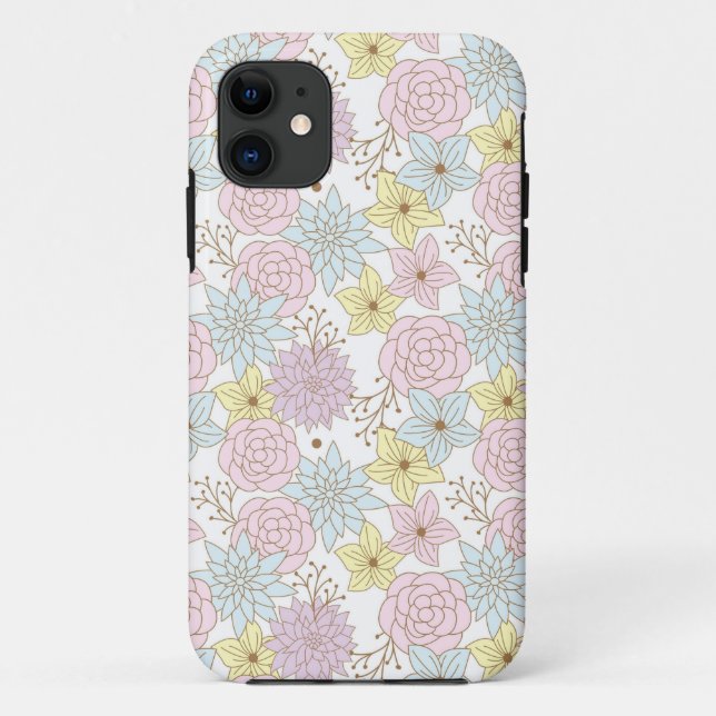 coque de téléphone à fleurs de printemps (Dos)