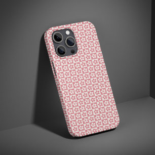 Coque de téléphone robuste à motif floral à carrea