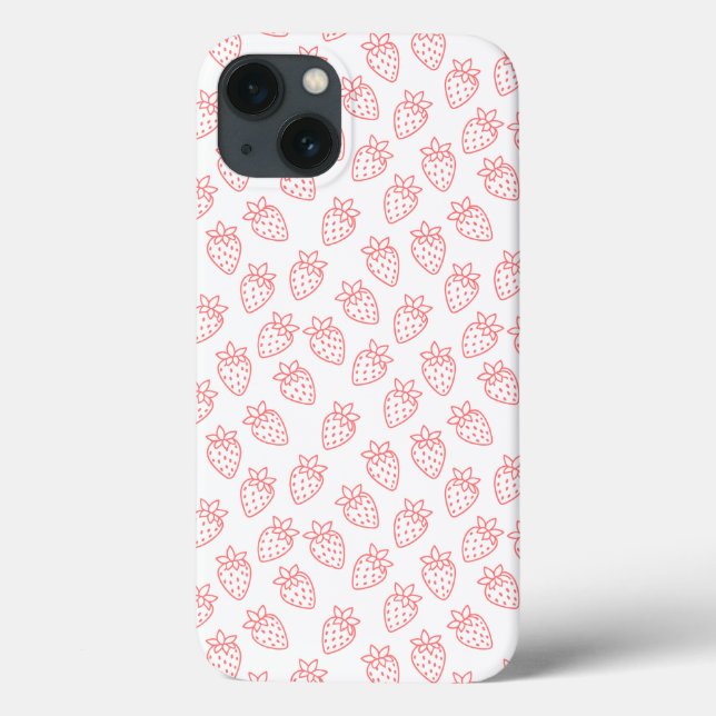 Coque de téléphone Strawberry IPhone 13 (Verso)