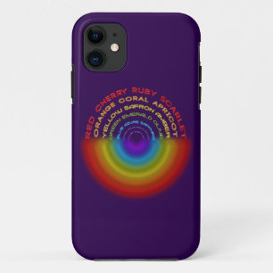 coque de texte arc-en-ciel coque iphone