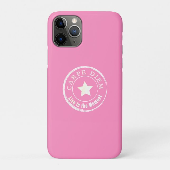 COQUE de texte du Cool rose CARPE DIEM coque iphon (Dos)