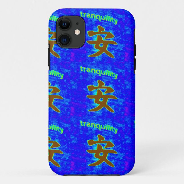 coque de tranquillité bleue (Dos)