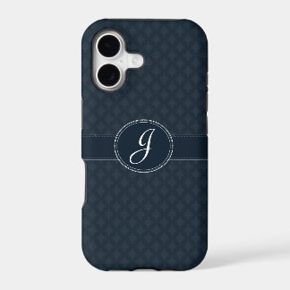 Coque Deep Classic Navy Custom Monogramme iPhone 7