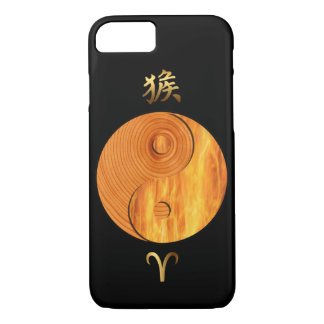 Coque des feux de bois de singe année et baies