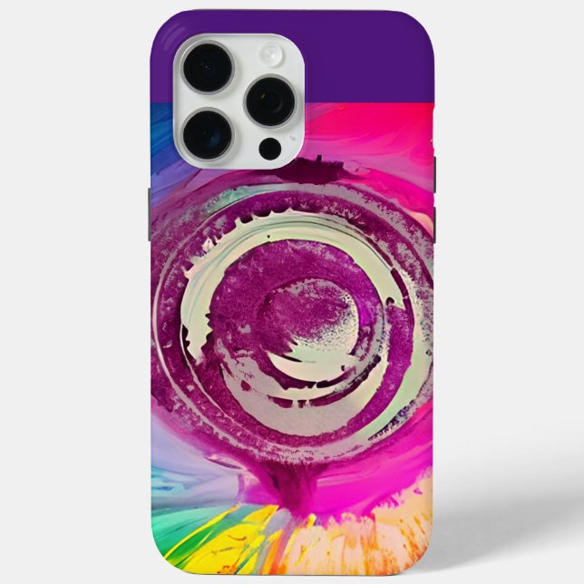 Coque dynamique Abstrait Swirl iPhone 15 Pro Max (Verso)
