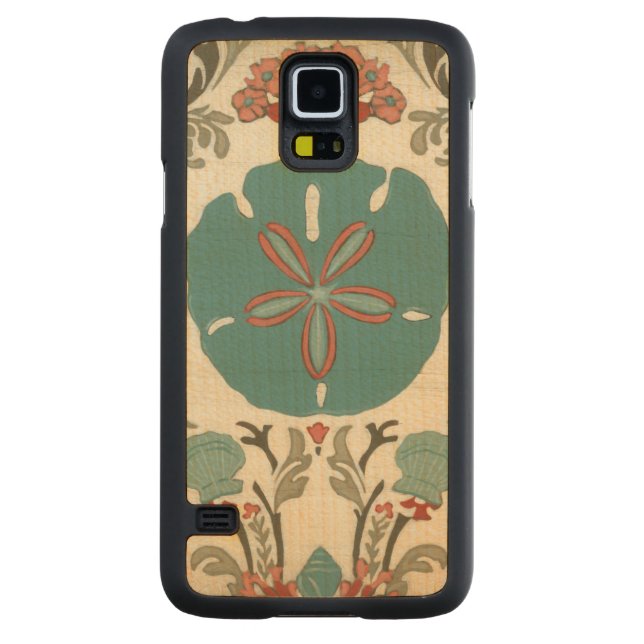 Coque En Érable Galaxy S5 Case Damas côtières I (Dos)