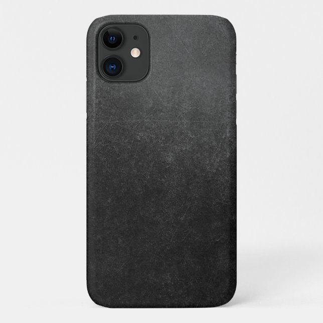 coque en marbre noir - Mate à peine là Apple iPhon (Dos)