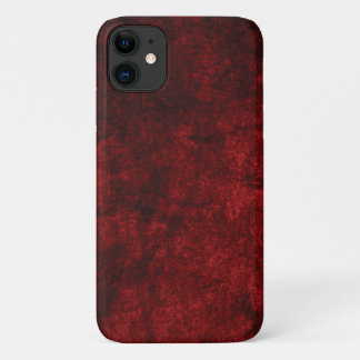 coque en marbre rouge - Mate à peine là Apple iPho