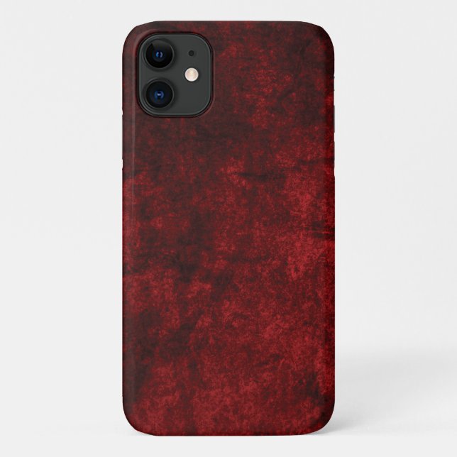coque en marbre rouge - Mate à peine là Apple iPho (Dos)
