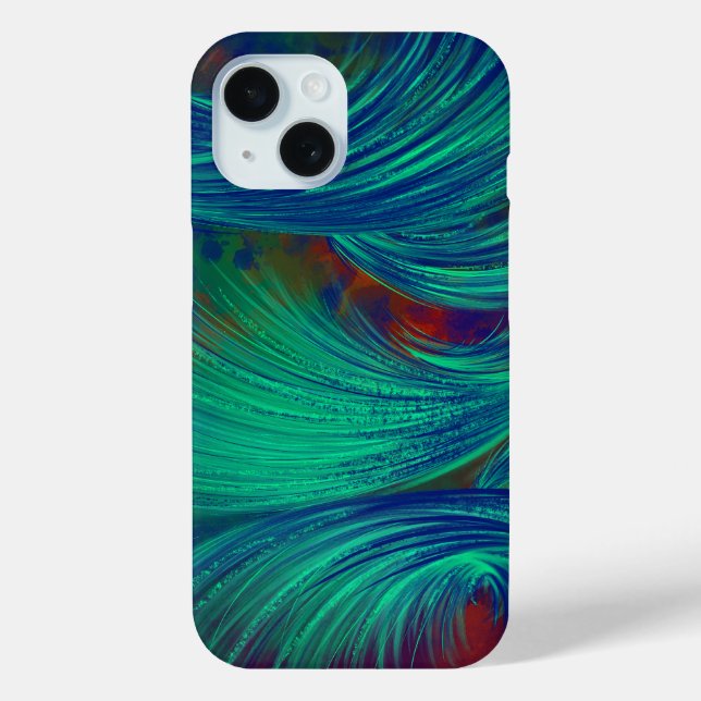 Coque en plumes Phoenix stratifié iPhone 16 (Verso)
