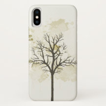 Coque Gold arbre iPhone X