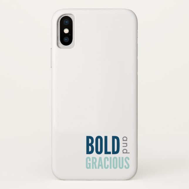 Coque Gracieux et Gracieux pour iPhone X (Dos)
