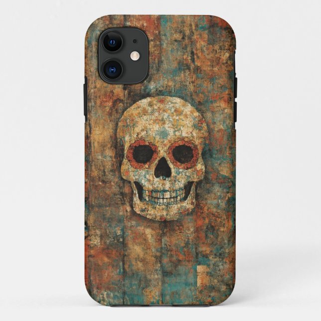 Coque Grunge Skull Art Mobile (Dos)