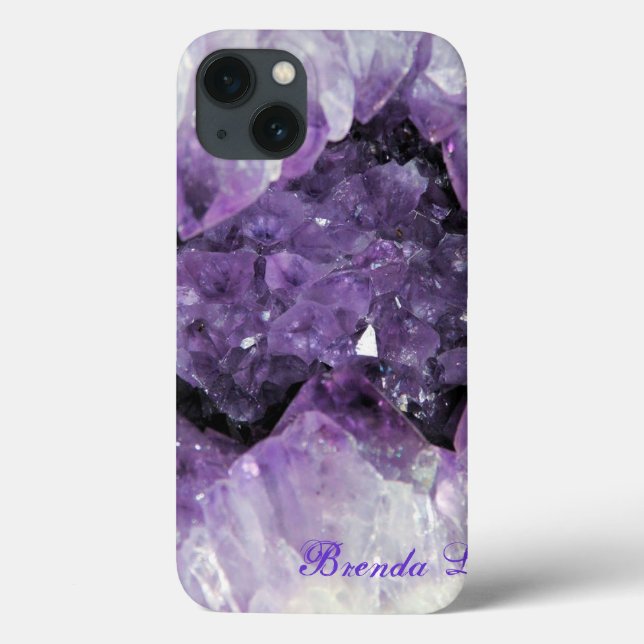 Coque ipad 3D Géode Améthyste Personnaliser* (Verso)