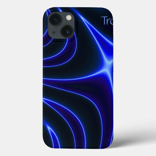 Coque ipad Abstrait Cobalt électrique (Verso)