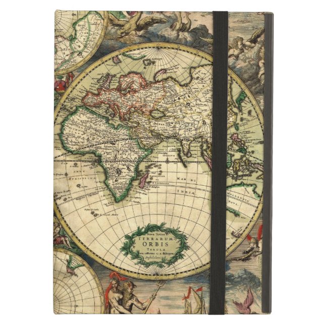 Coque iPad Air Carte du monde de 1689 cadeaux (Devant fermé)