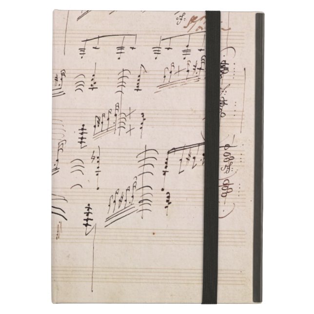 Coque iPad Air Feuille de score de 'clair de lune Sonata (Devant fermé)