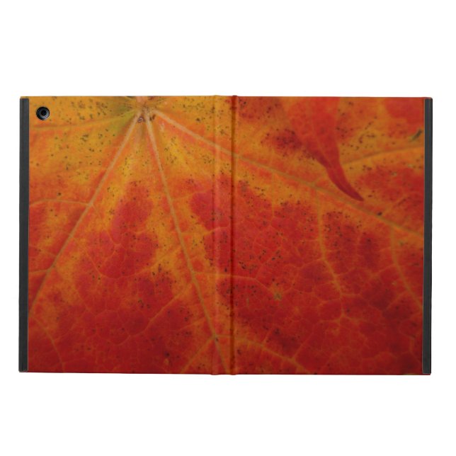 Coque iPad Air Feuille d'érable rouge Abstraite Automne Photograp (Extérieur)