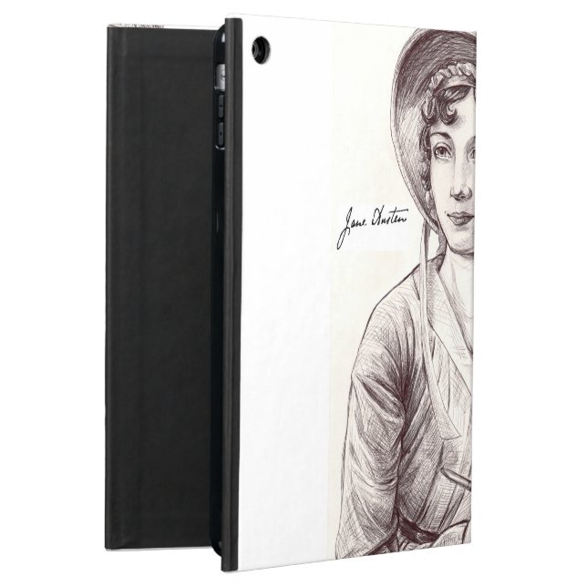Coque iPad Air Jane Austin avec un sourire pour l'iPad (Dos)