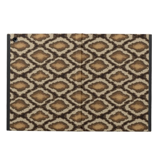 Coque iPad Air Motif 2 de peau de serpent de python (Extérieur)